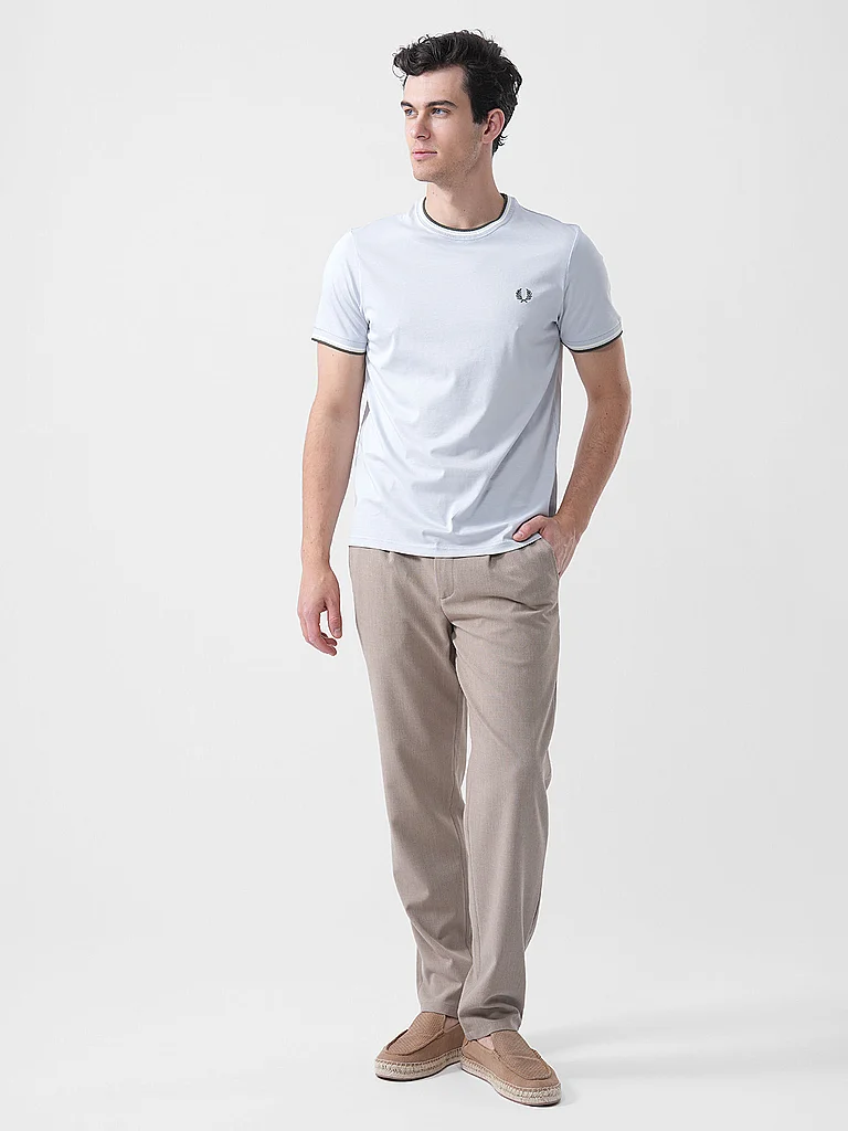 FRED PERRY T shirt camel - vue 8